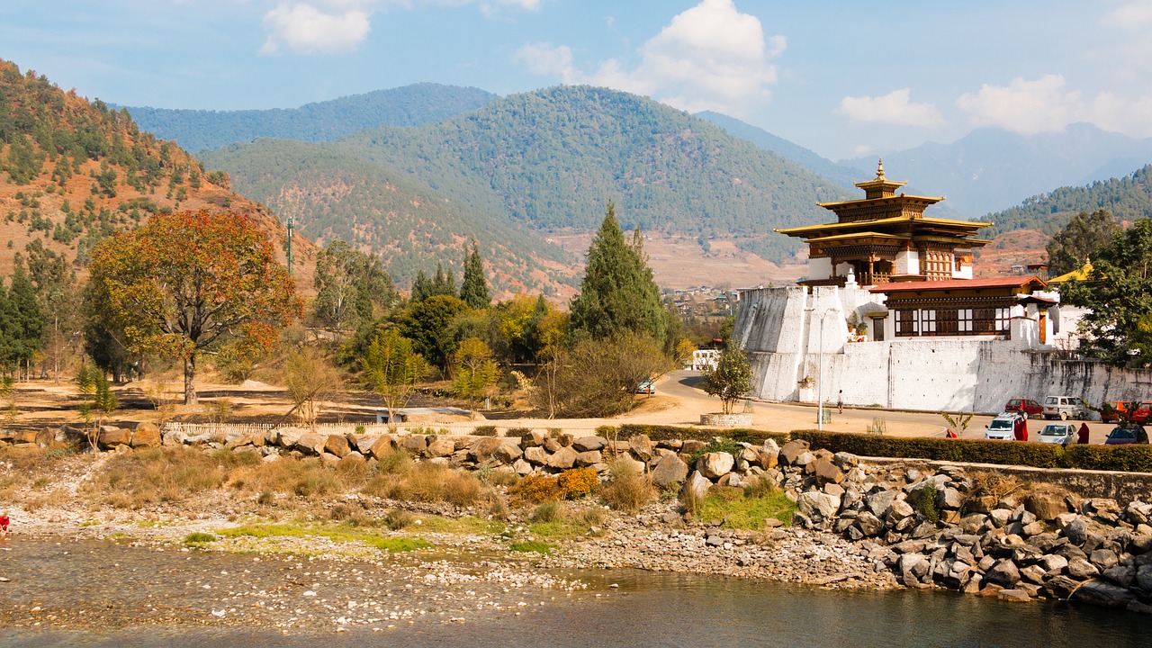 bhutan pagoda buddhism free photo