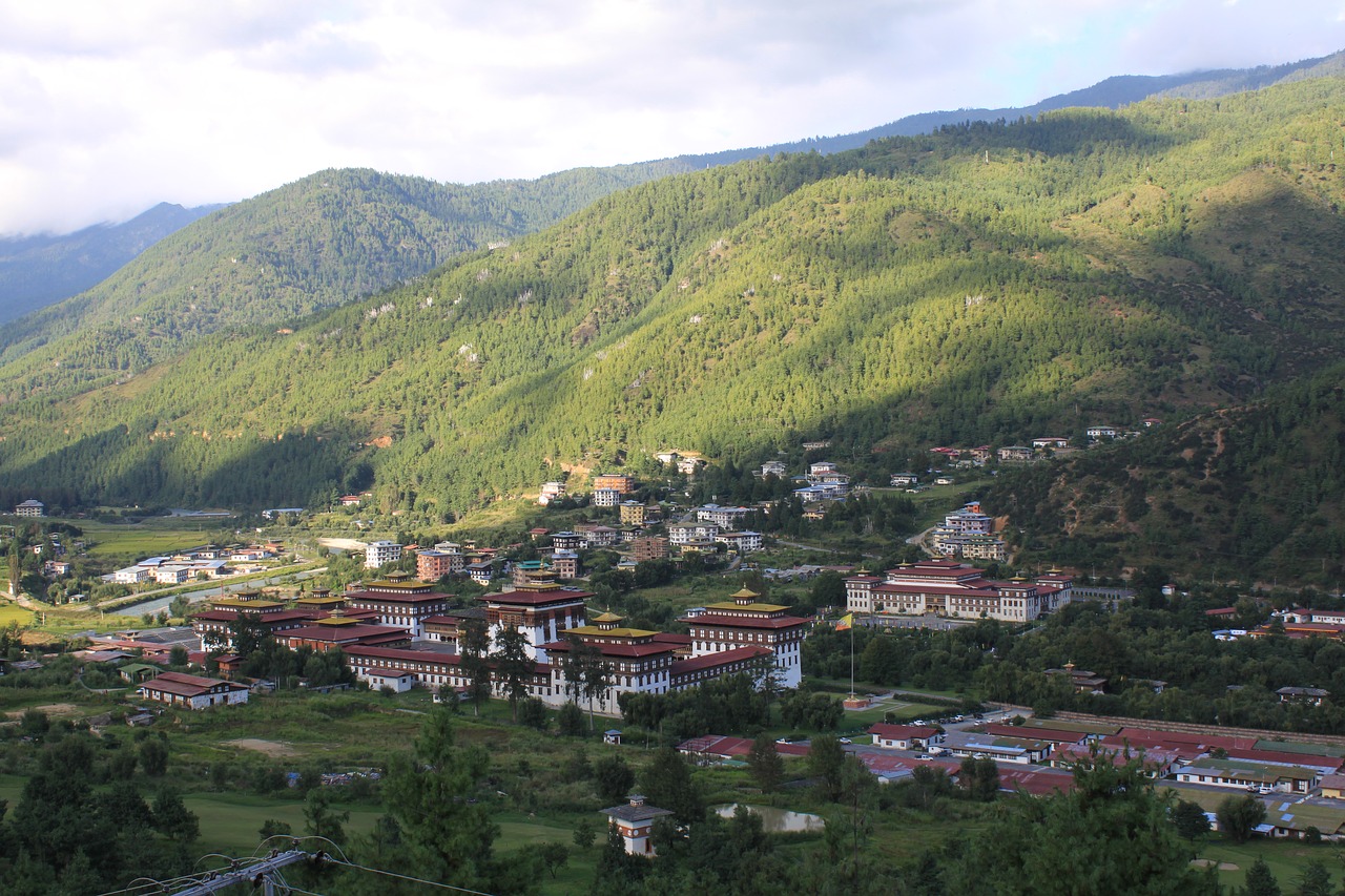 bhutan landscape asia free photo