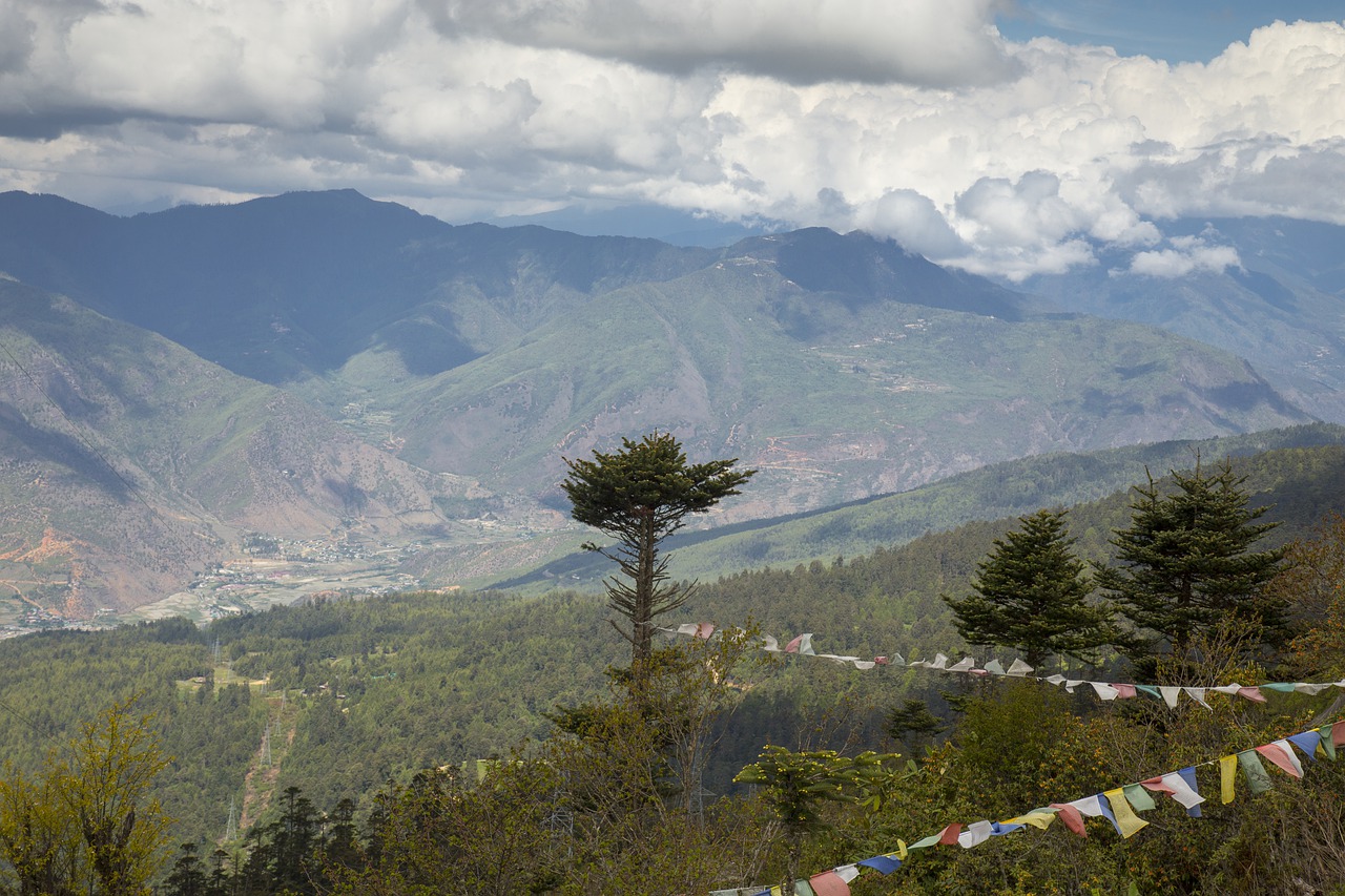 bhutan  mountains  nature free photo