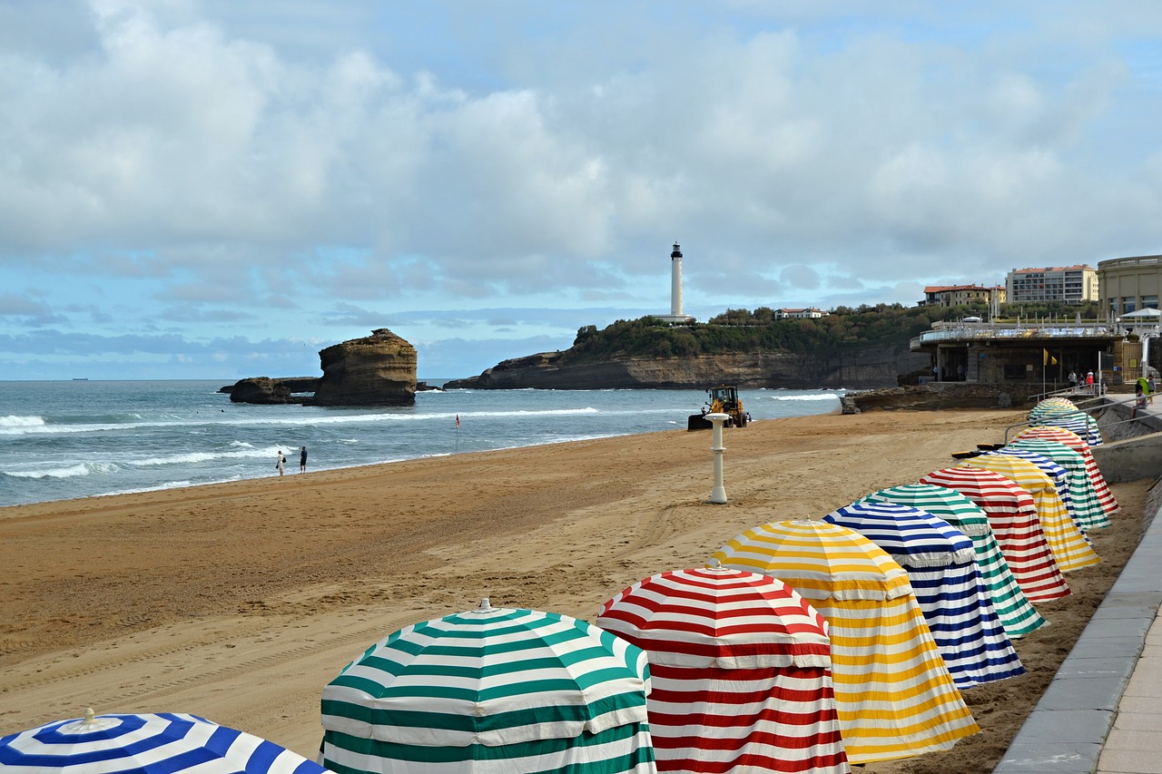 biarritz france beach free photo