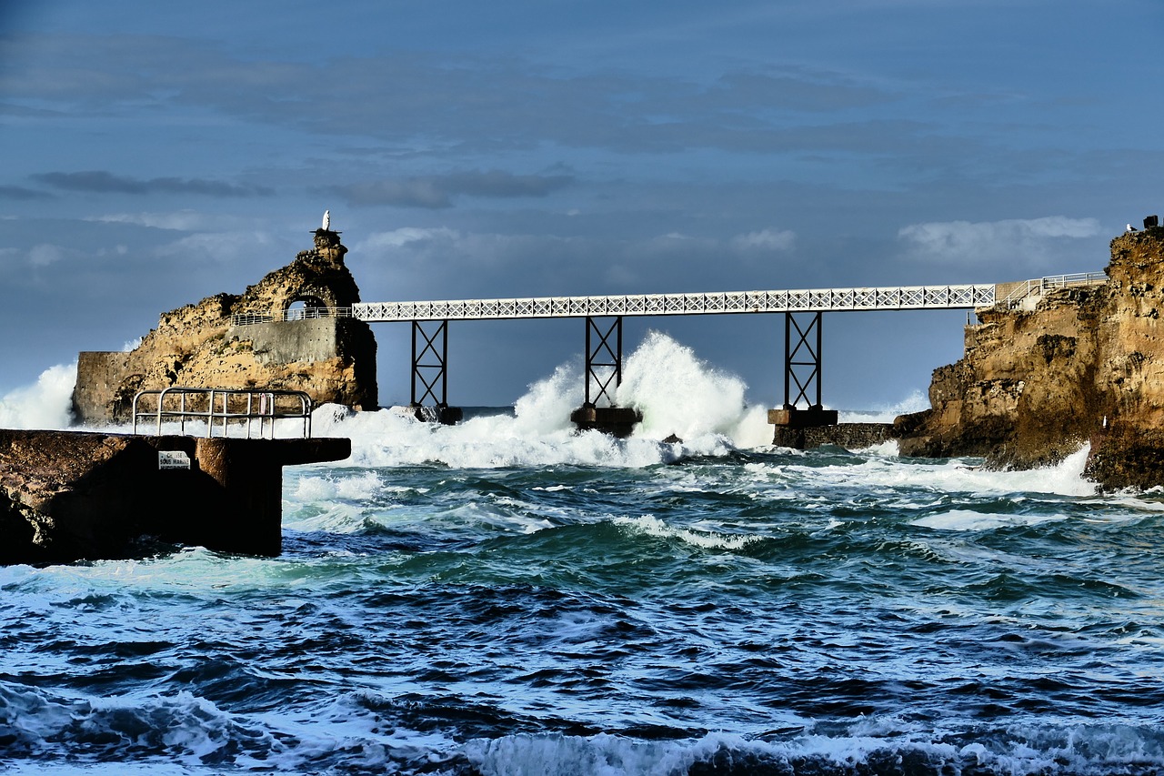 biarritz  sea  ocean free photo