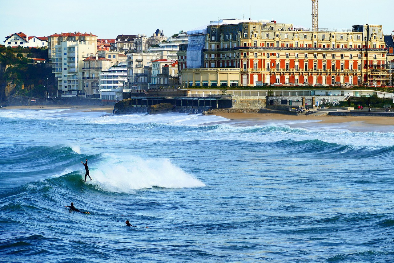 biarritz  sea  ocean free photo