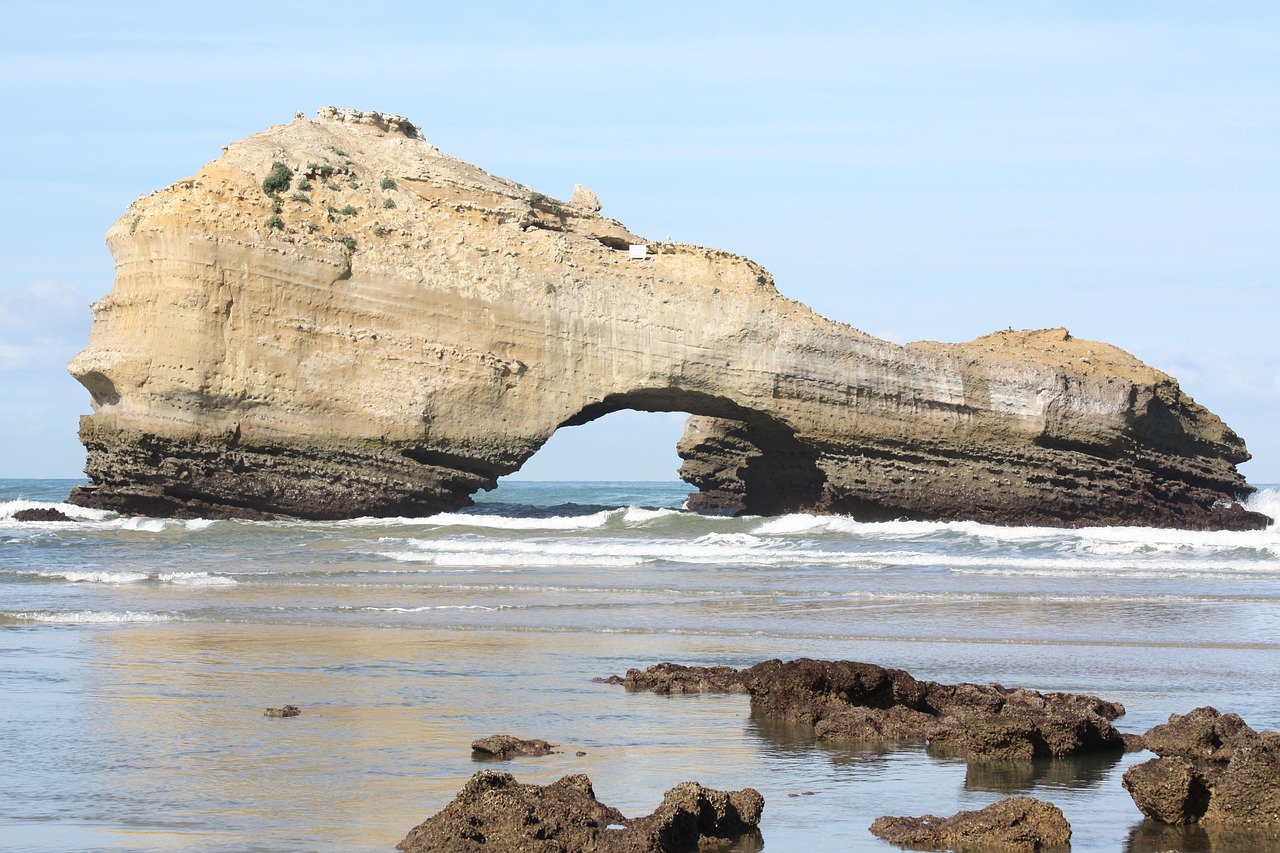 biarritz beach sand free photo