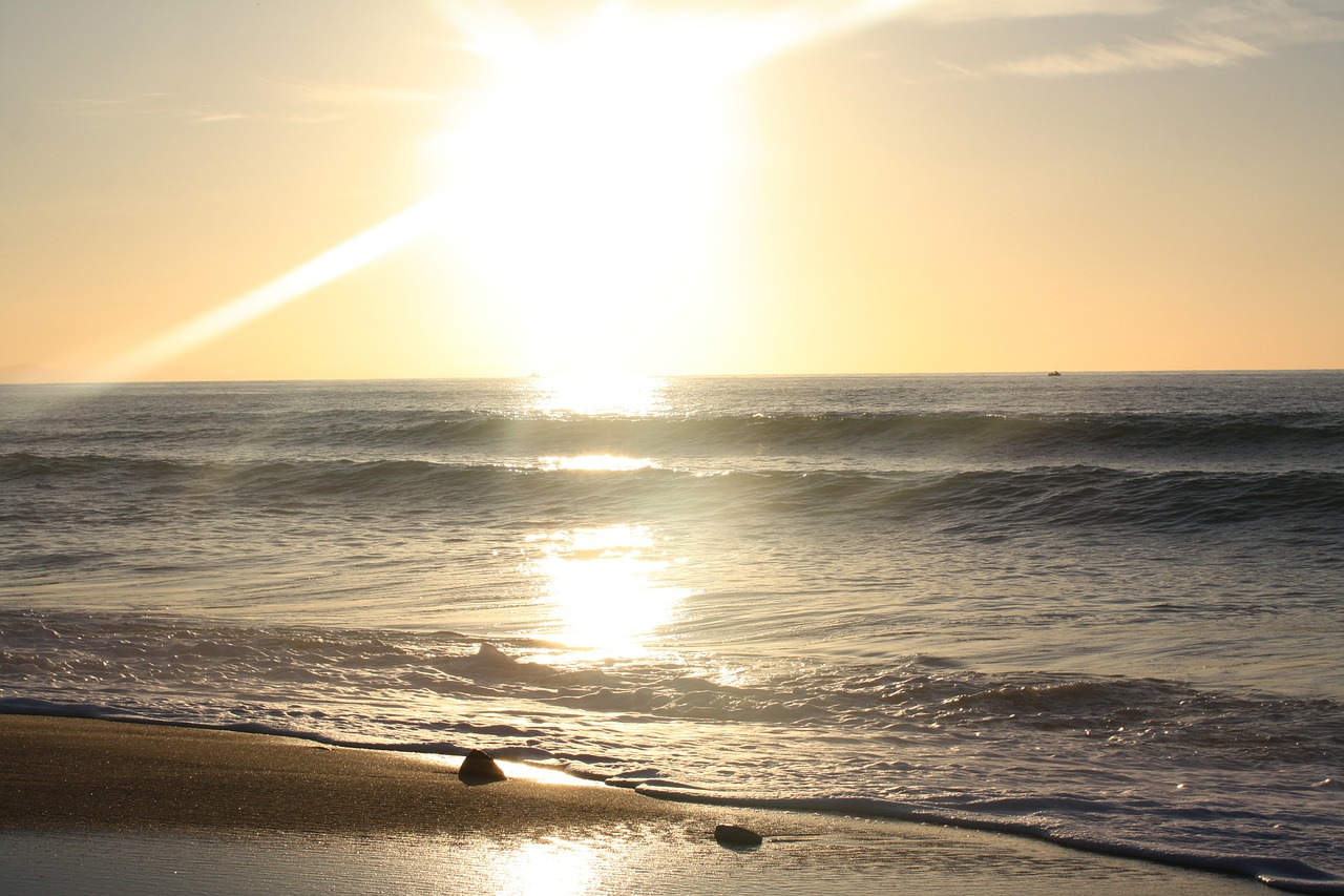 biarritz beach sun free photo