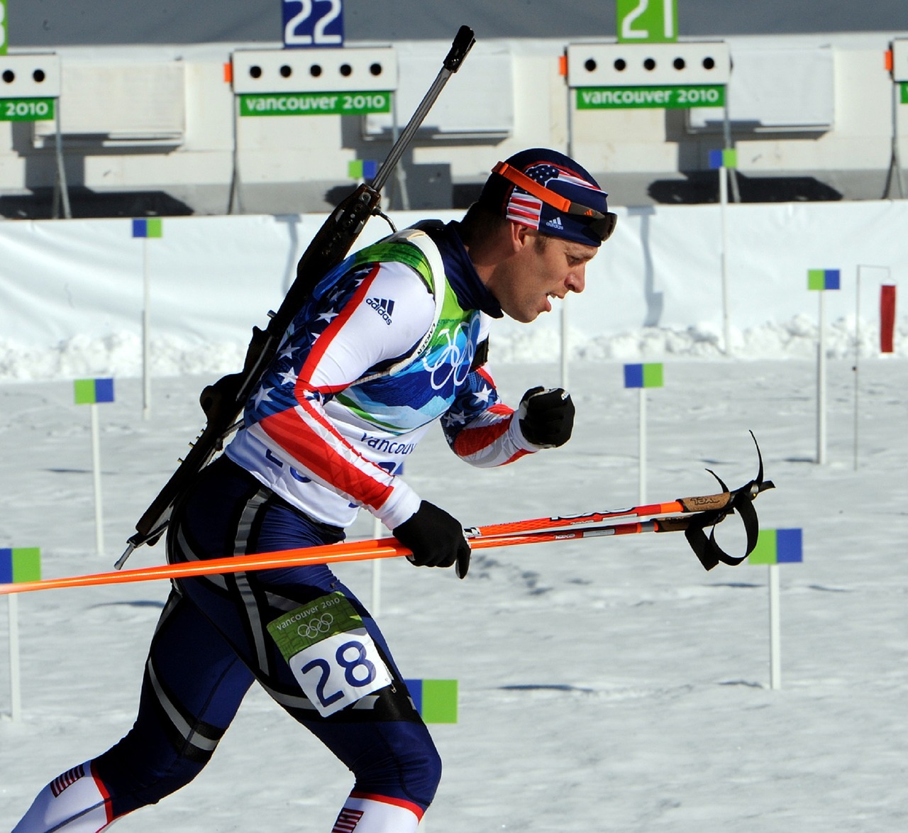 biathlon competitor athlete free photo