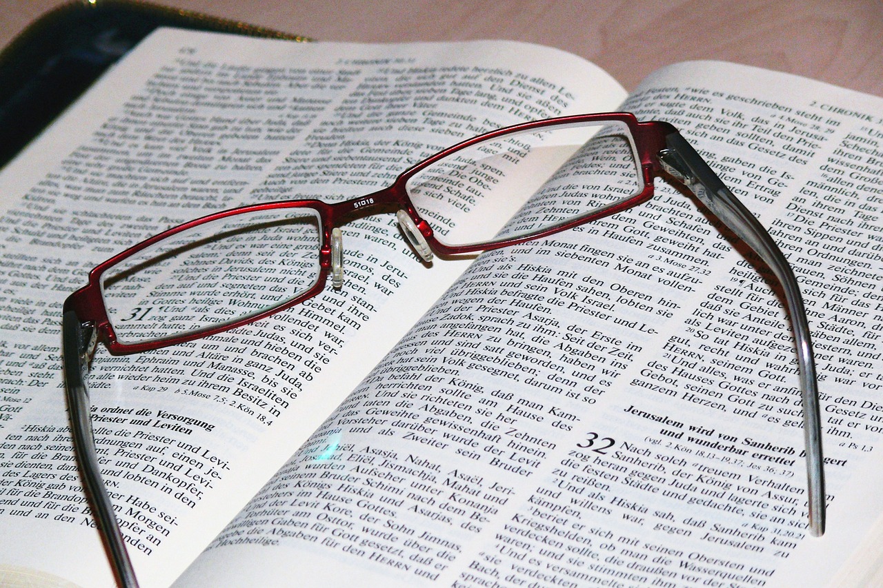 bible glasses read free photo