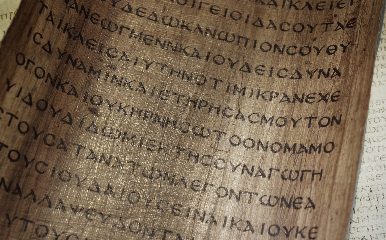 bible manuscript papyrus free photo