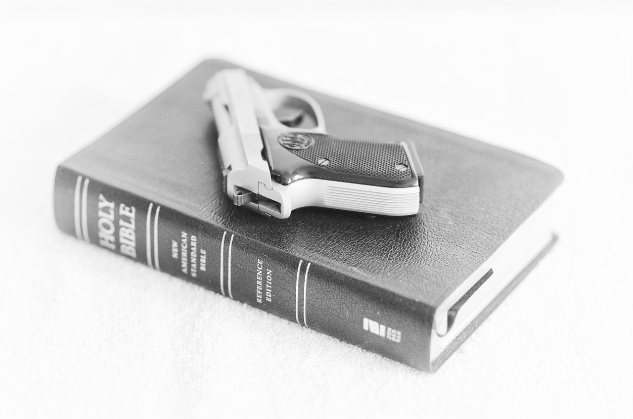bible gun religion free photo
