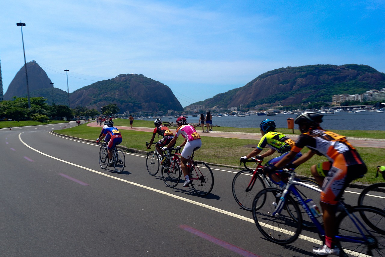 bicicleta corrida rio de janeiro free photo