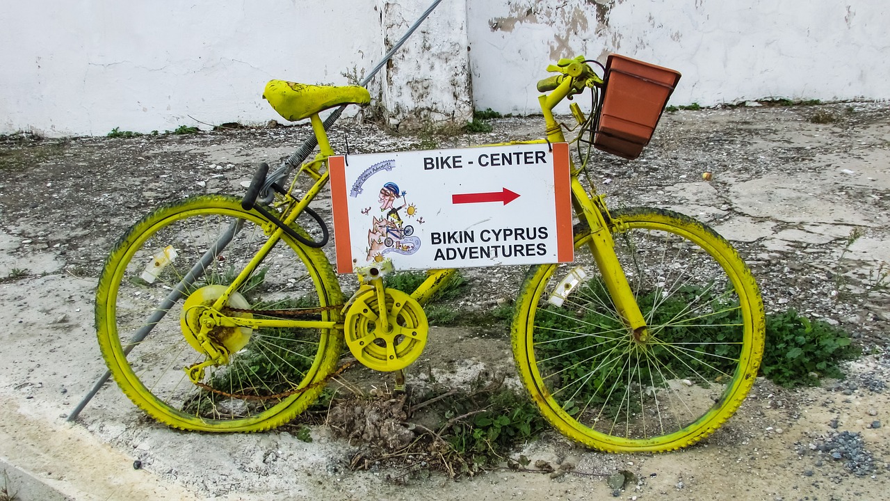 bicycle yellow activity free photo