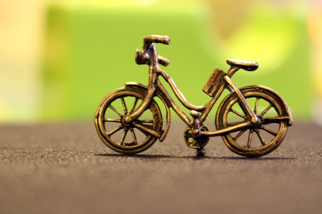 bicycle metal bronze free photo