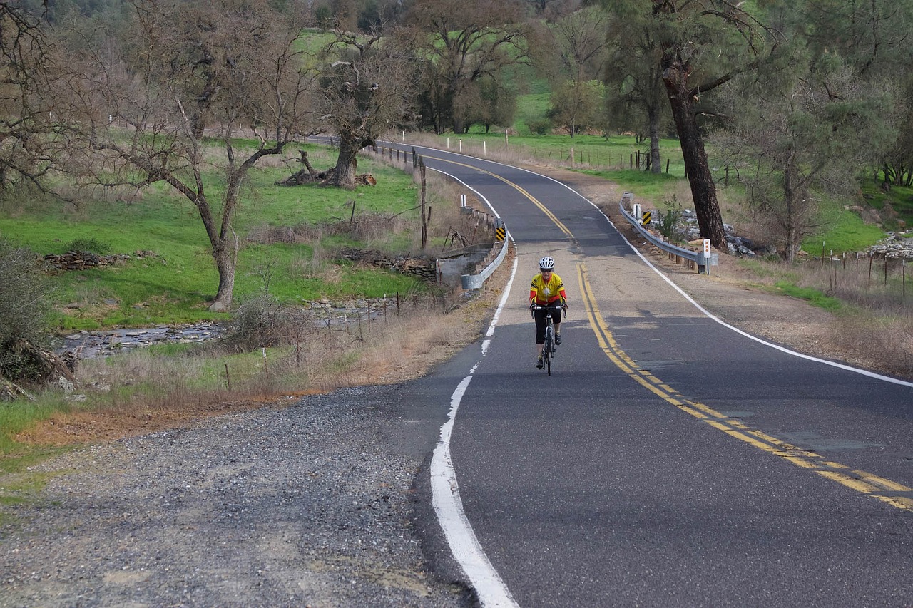 bicycle country roads calaveras county free photo
