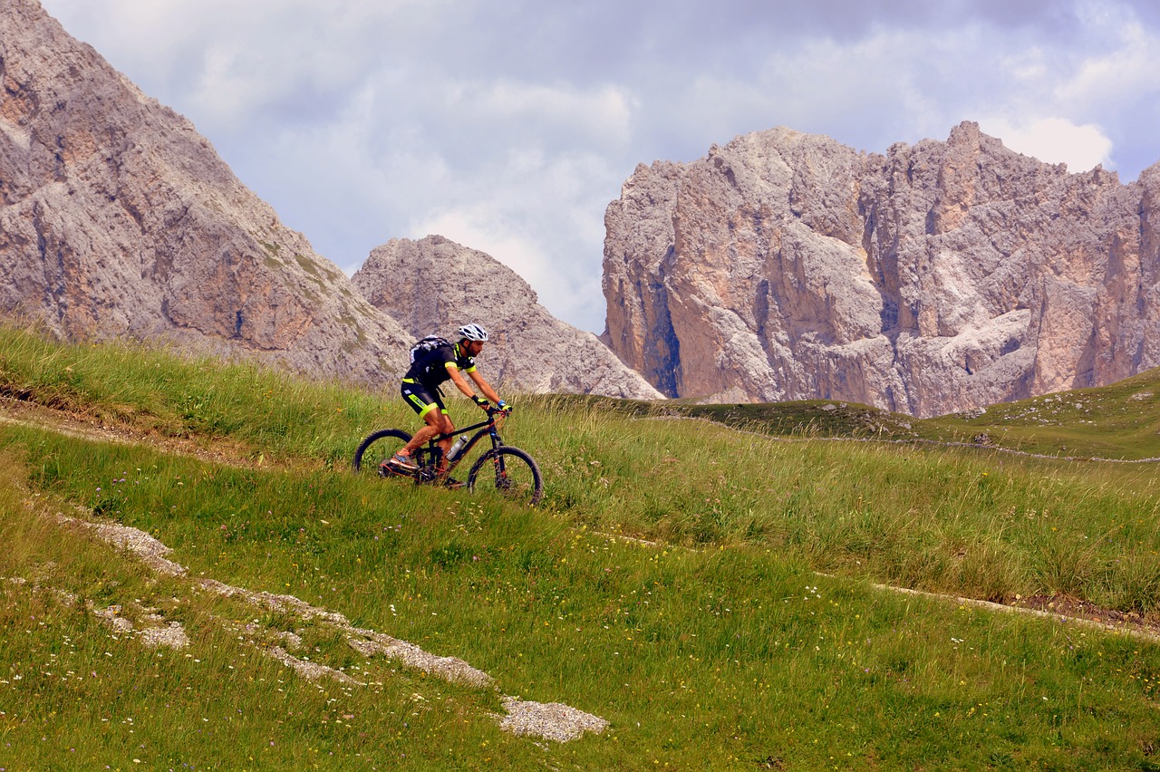 bicycle hiking mountain biking free photo