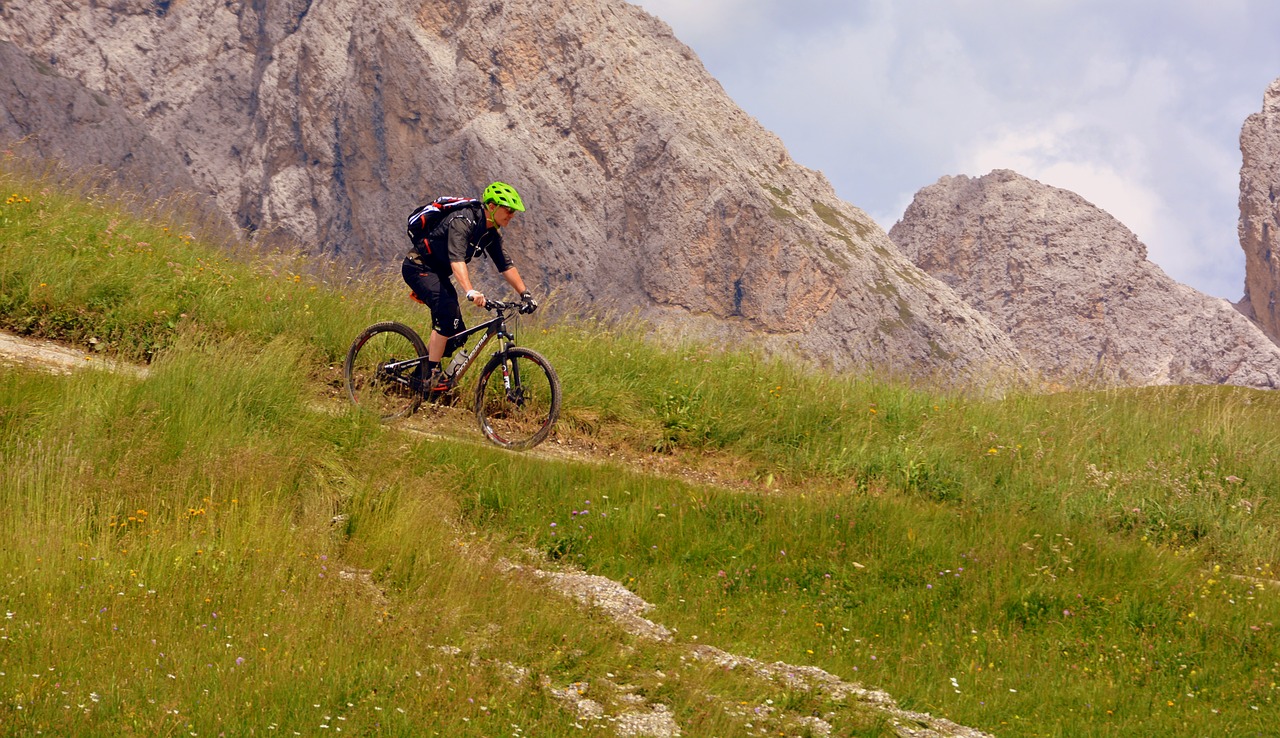 bicycle hiking mountain biking free photo