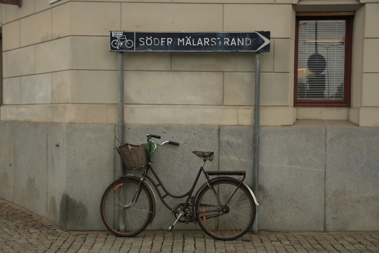 bicycle city stockholm free photo