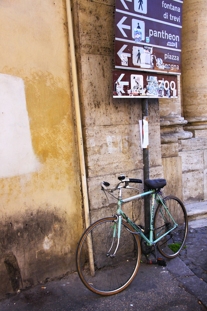 bicycle rome italy free photo