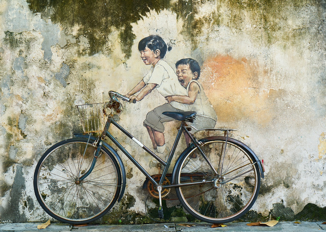 bicycle rides child free photo