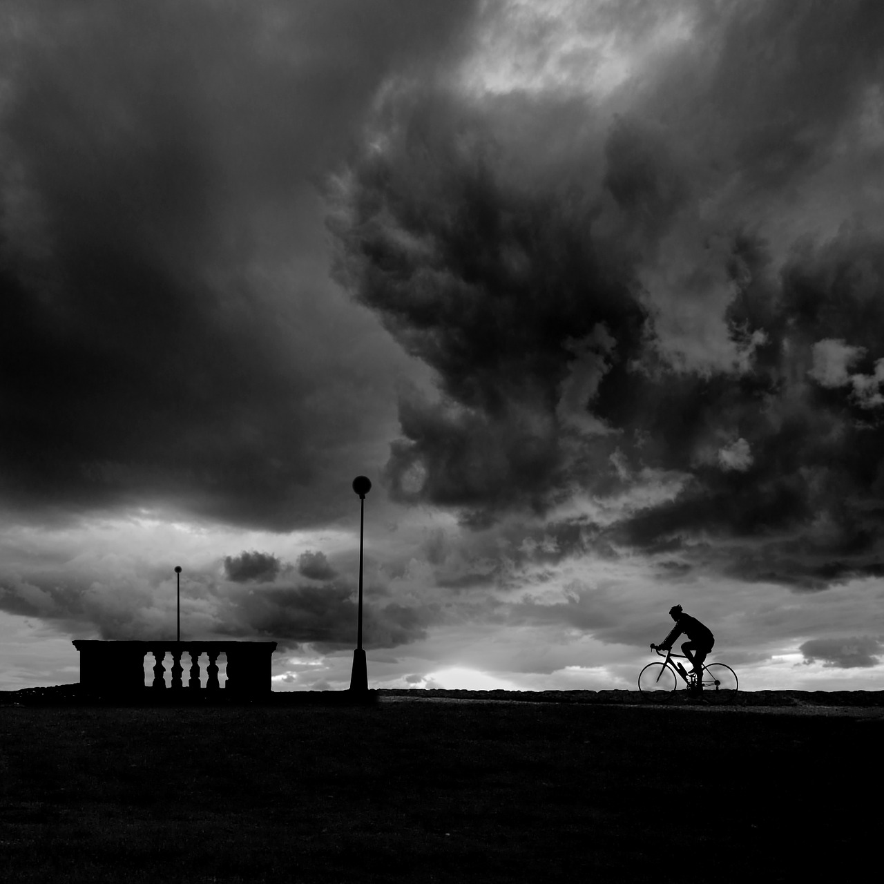 bicycle silhouette bike free photo