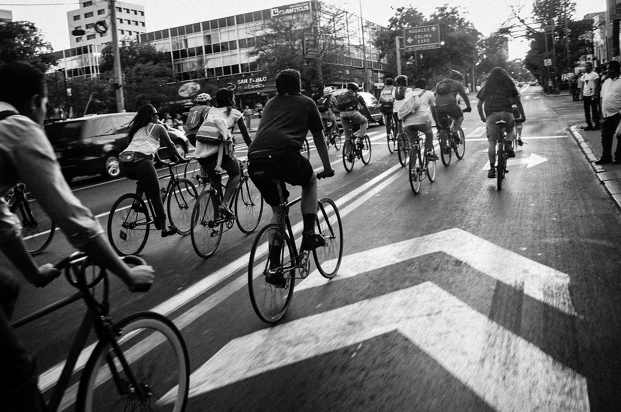 bicycle black and white rides free photo