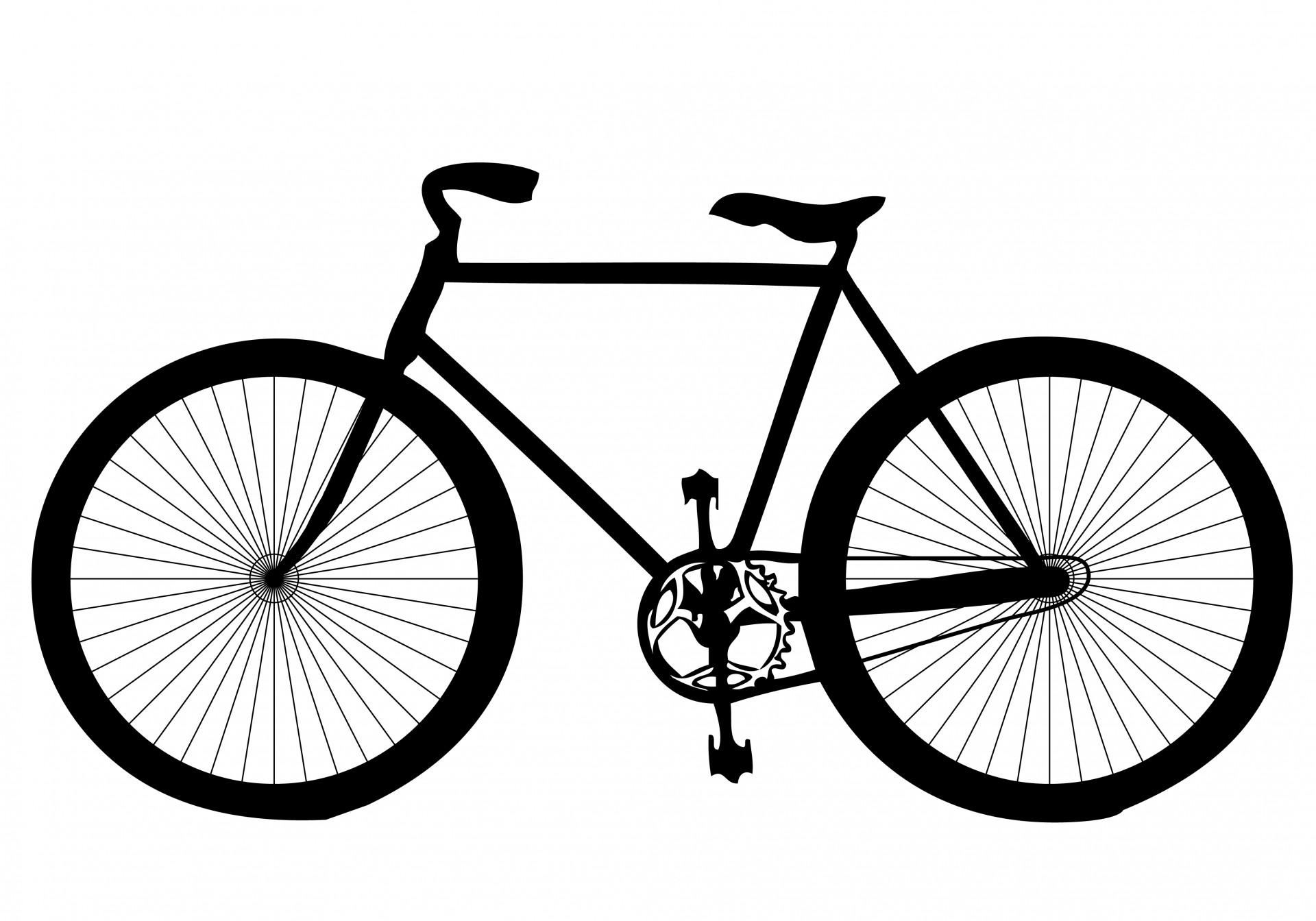 bicycle bike black free photo