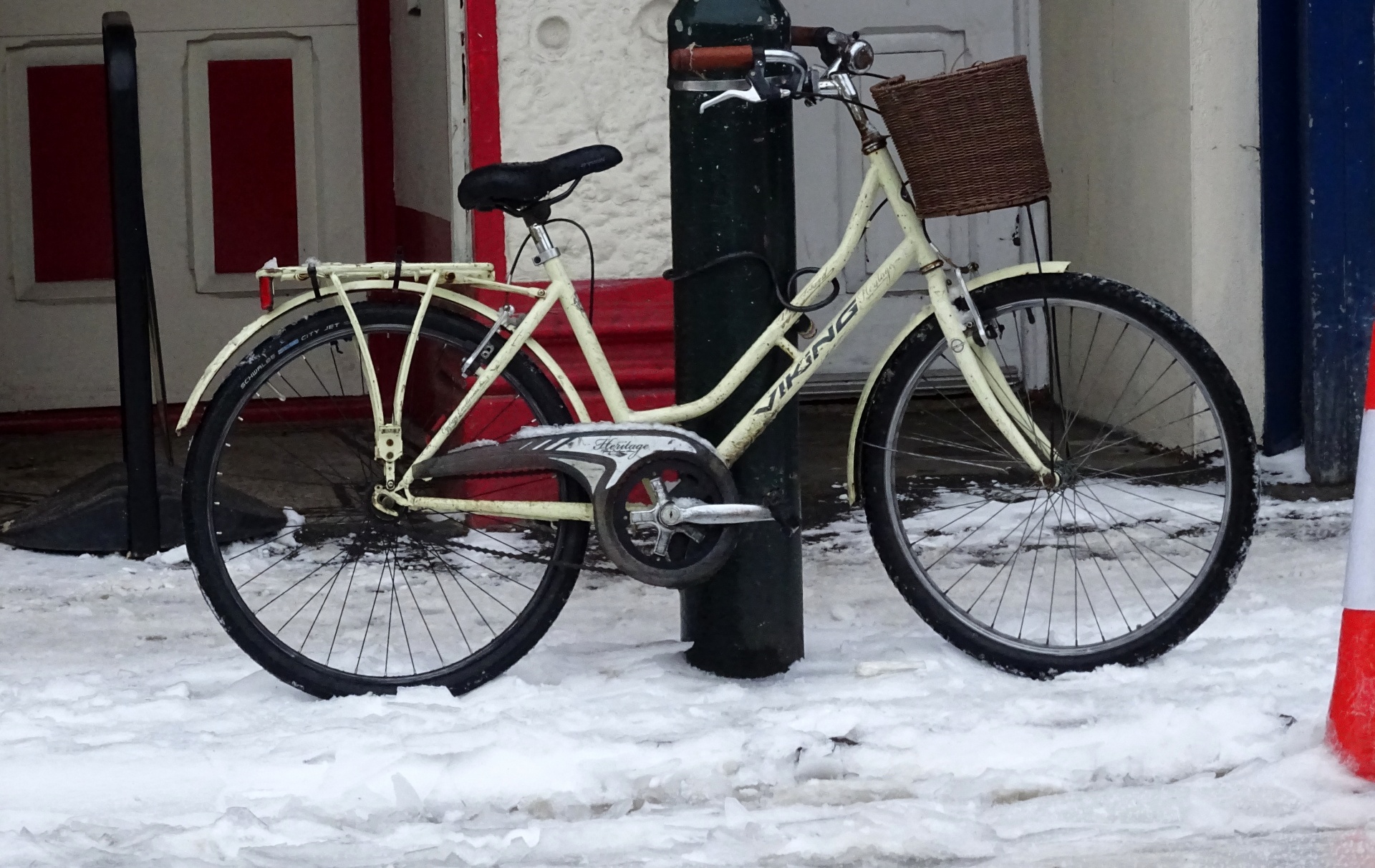 bicycle bicycles winter free photo