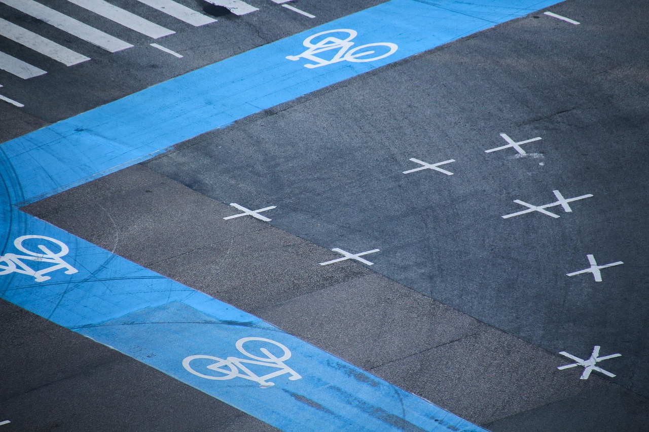 bicycle path junction bike free photo