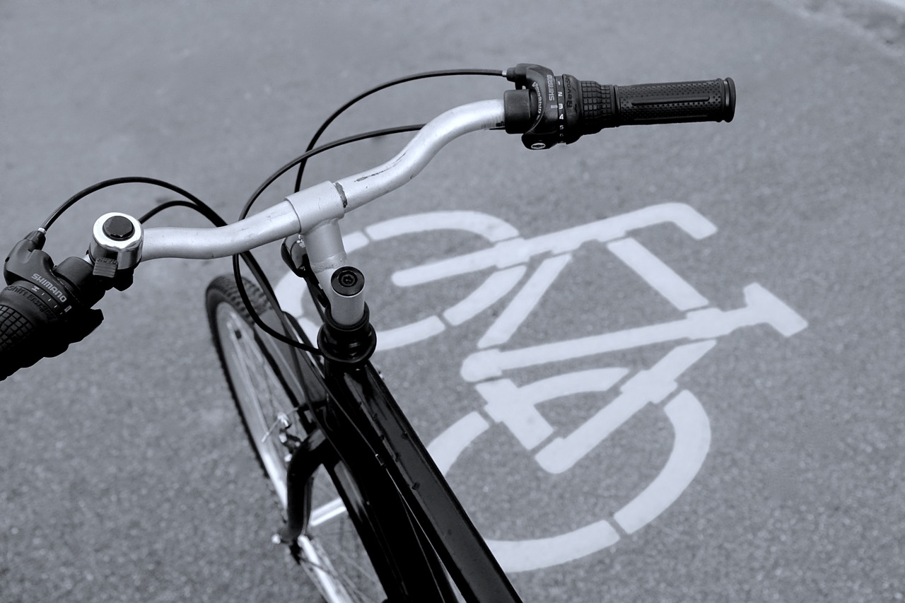 bicycle path bicycle signs bike free photo