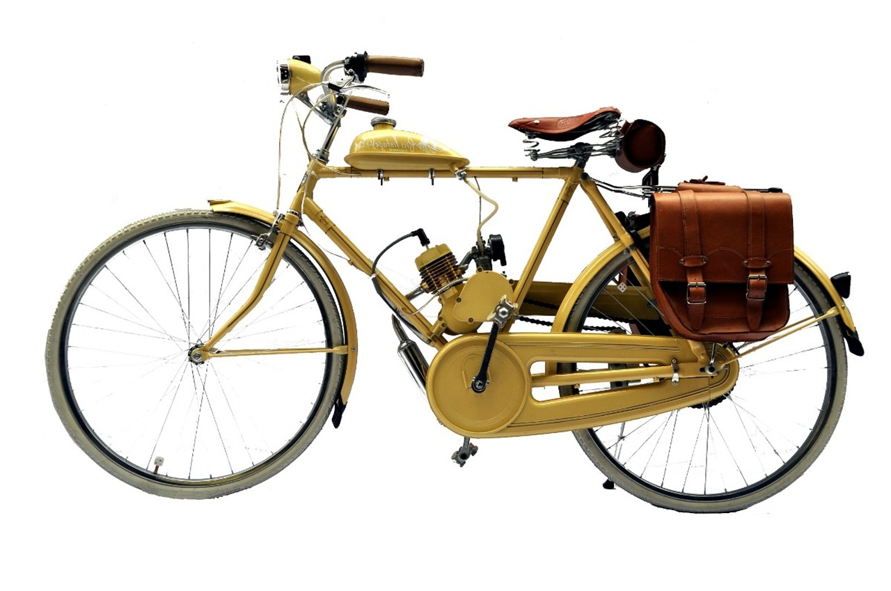 bicycles old motorized free photo