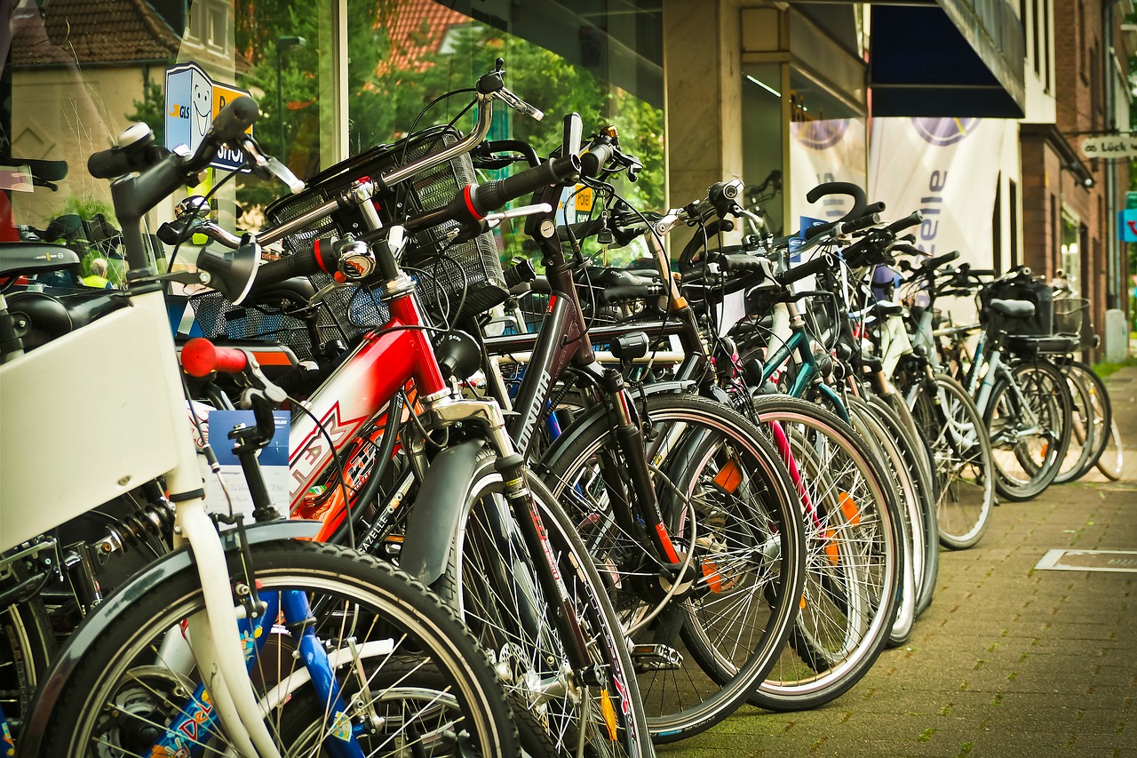 bicycles business urban free photo
