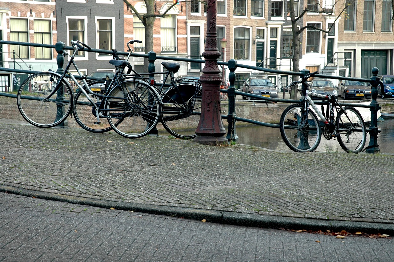 bicycles bike canals free photo