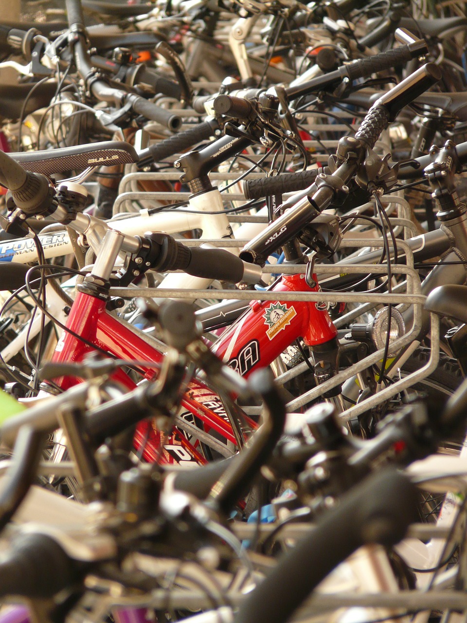 bicycles handlebars wheel free photo