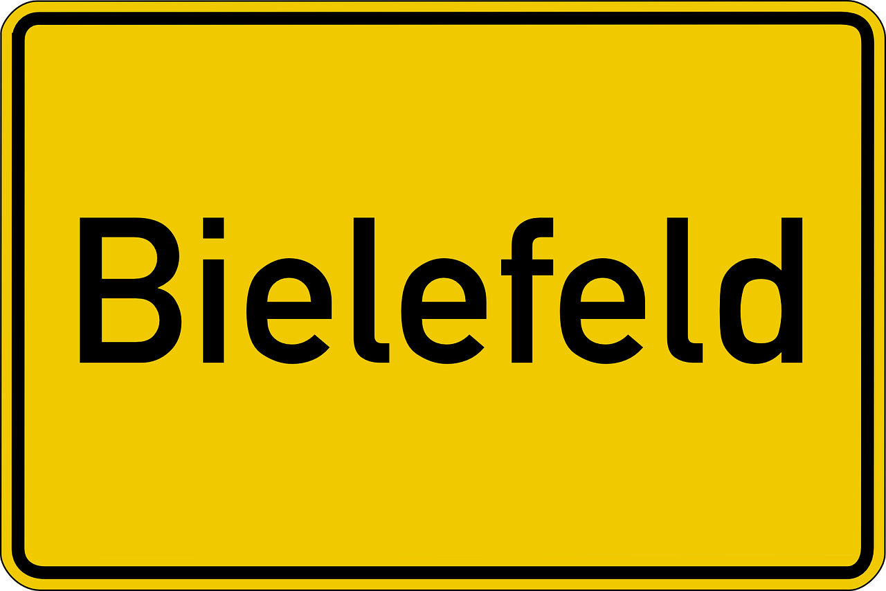 bielefeld town sign shield free photo