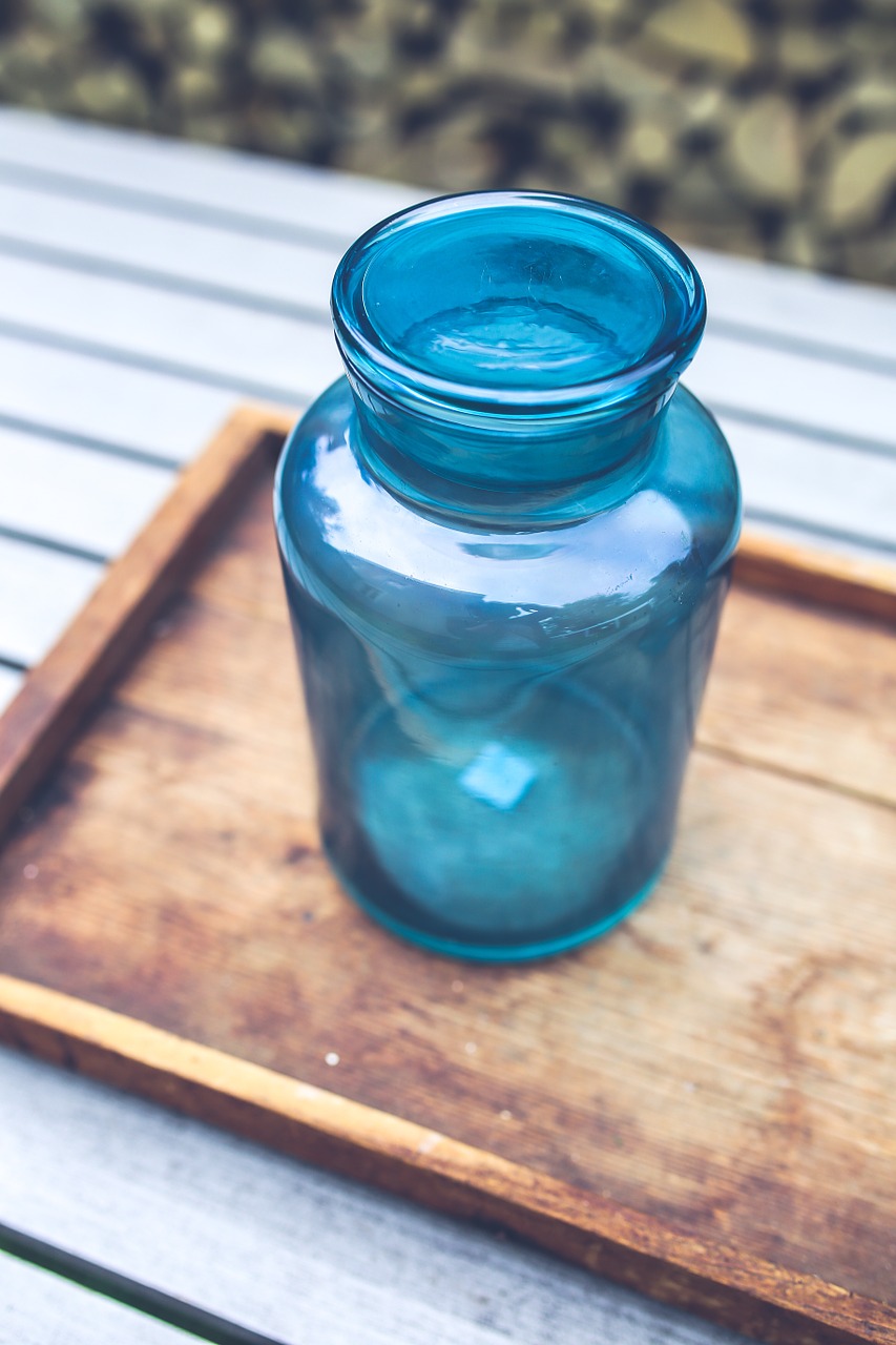 big blue jar free photo