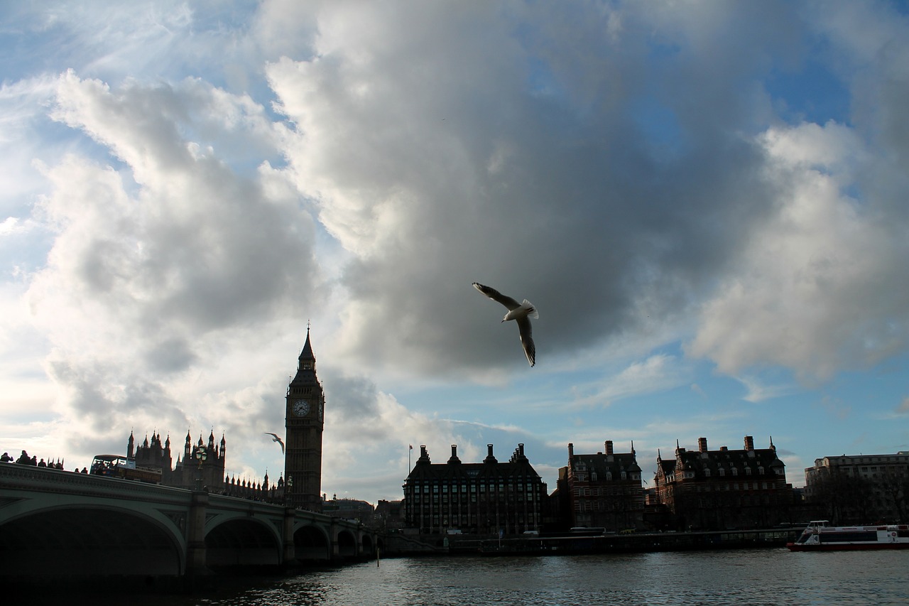 big ben thames sky free photo