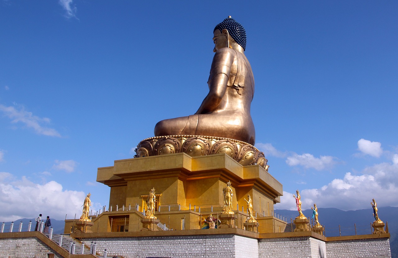 big buddha thimphu bhutan free photo