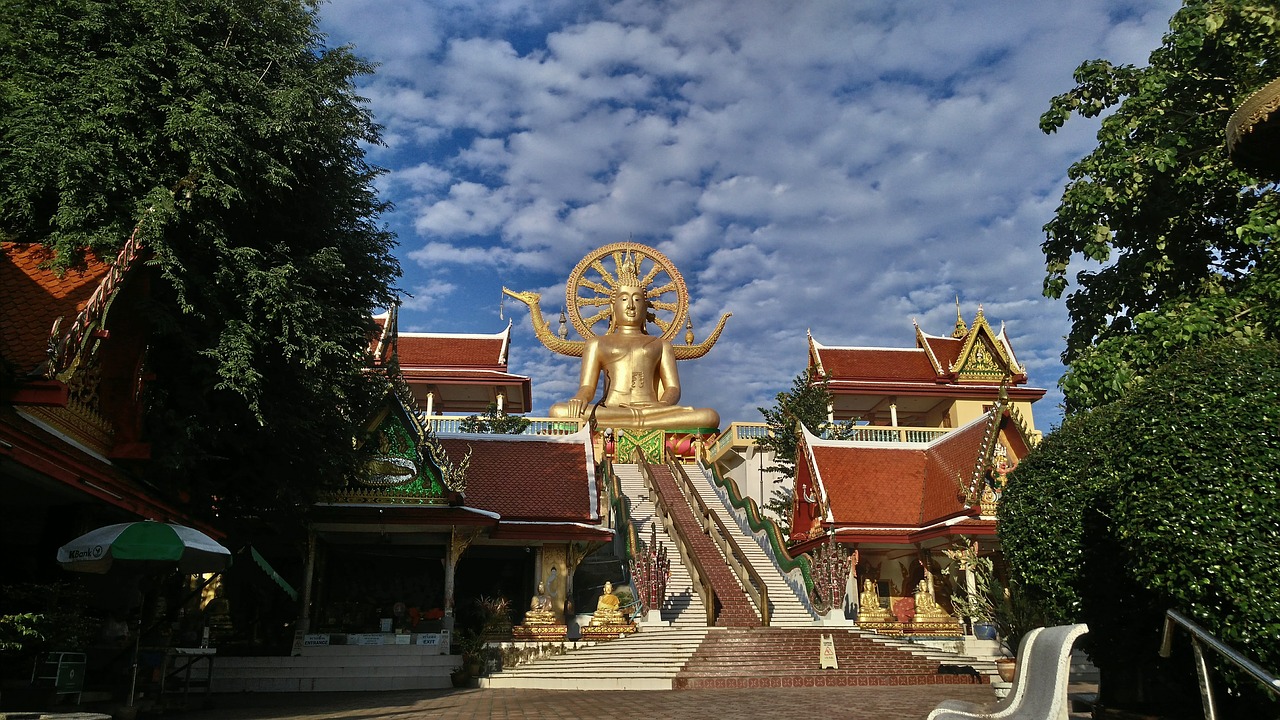 big buddha temple koh samui thailand free photo