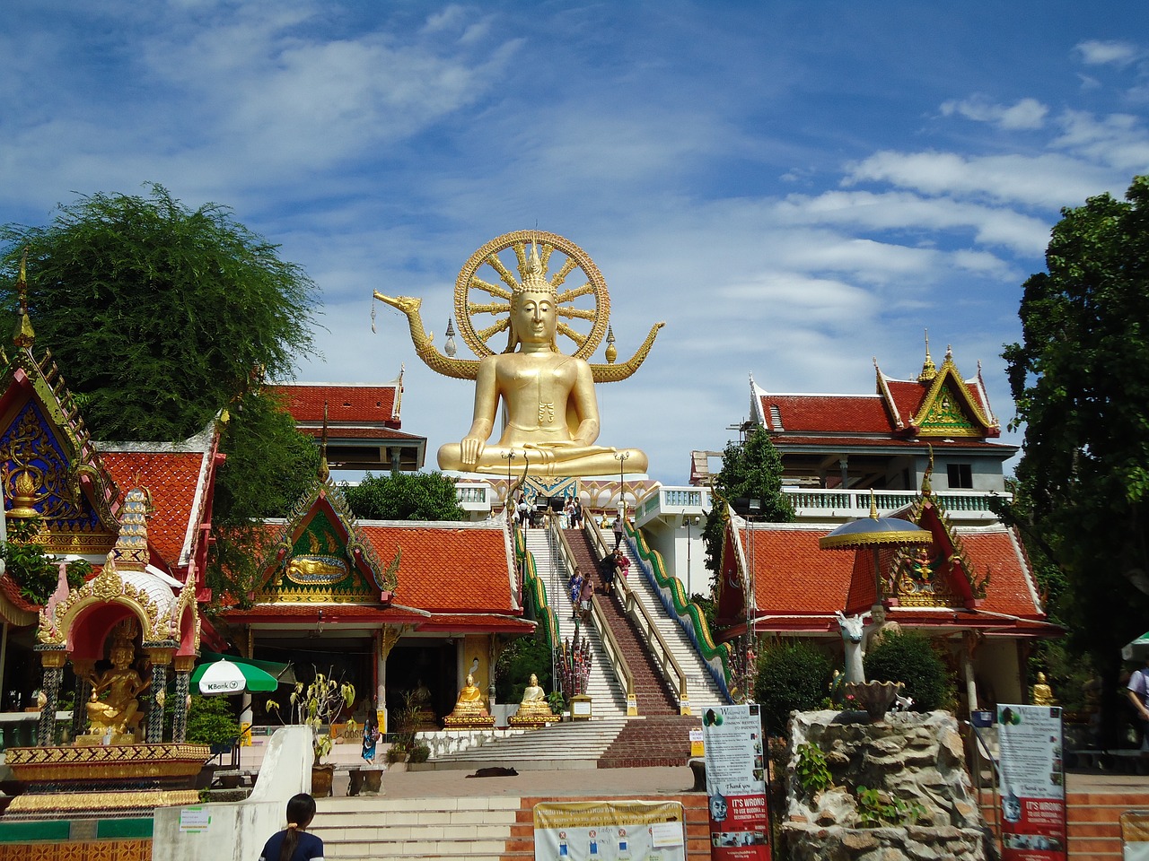 big buddha temple  koh samui  thailand free photo