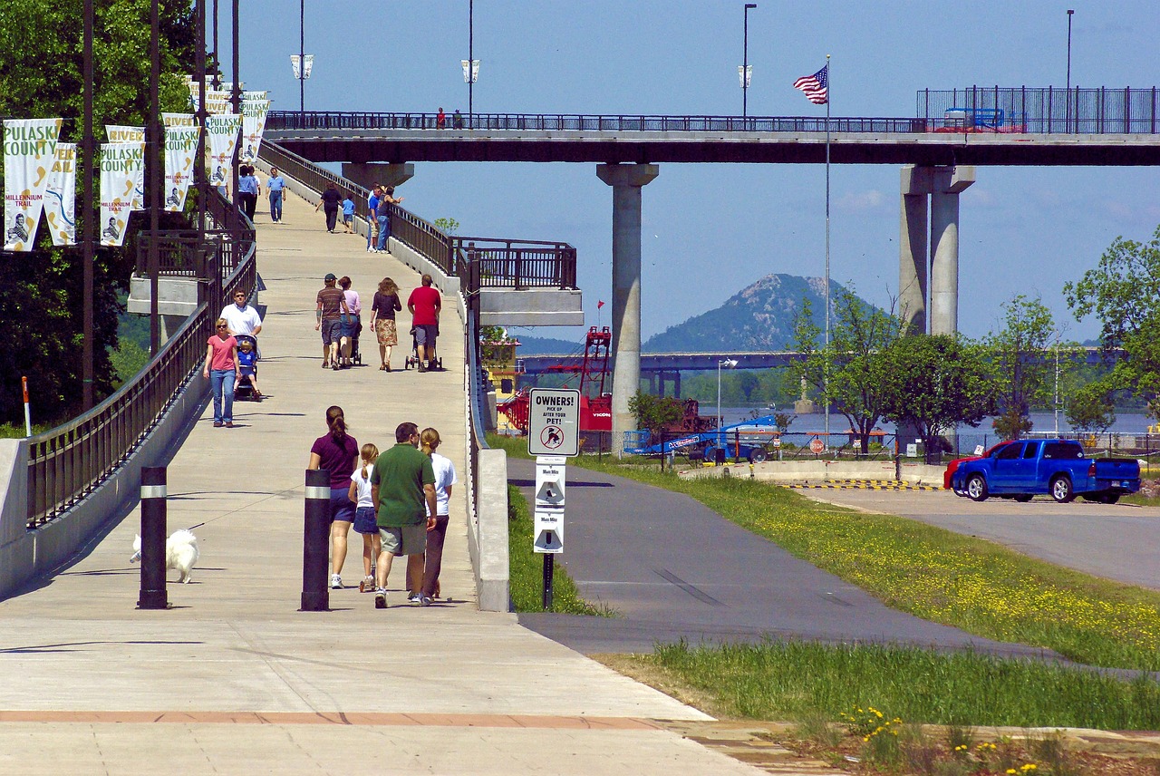 big dam bridge  pedestrian  bridge free photo