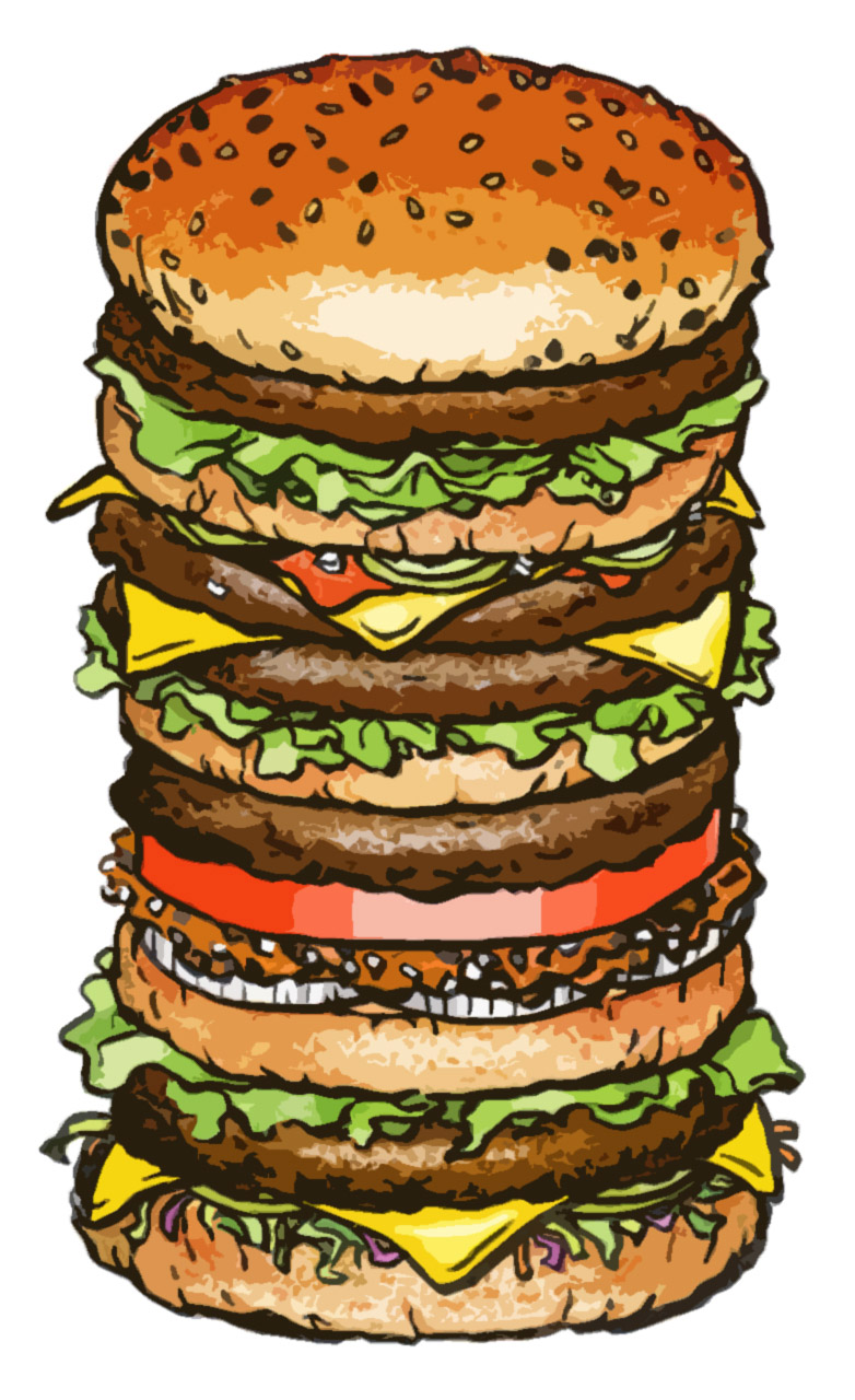 hamburger big size free photo