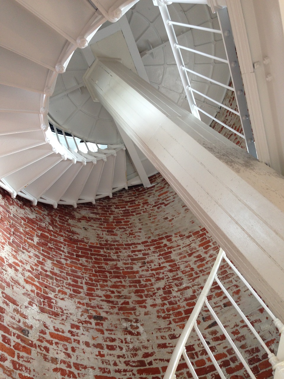 big sur lighthouse spiral stairs free photo