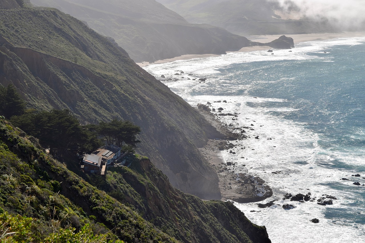 big sur california ocean free photo