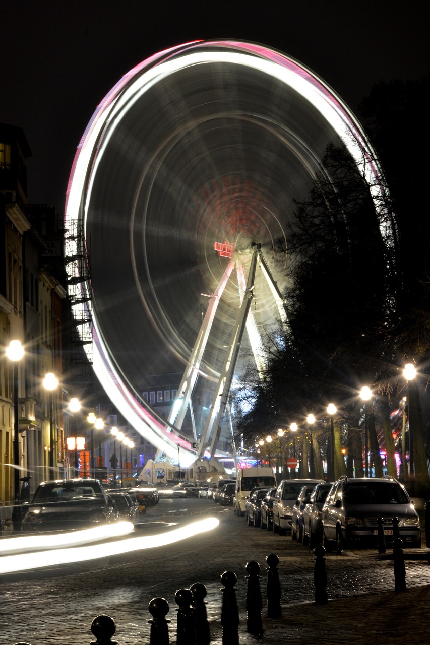 big wheel atmosphere lights free photo