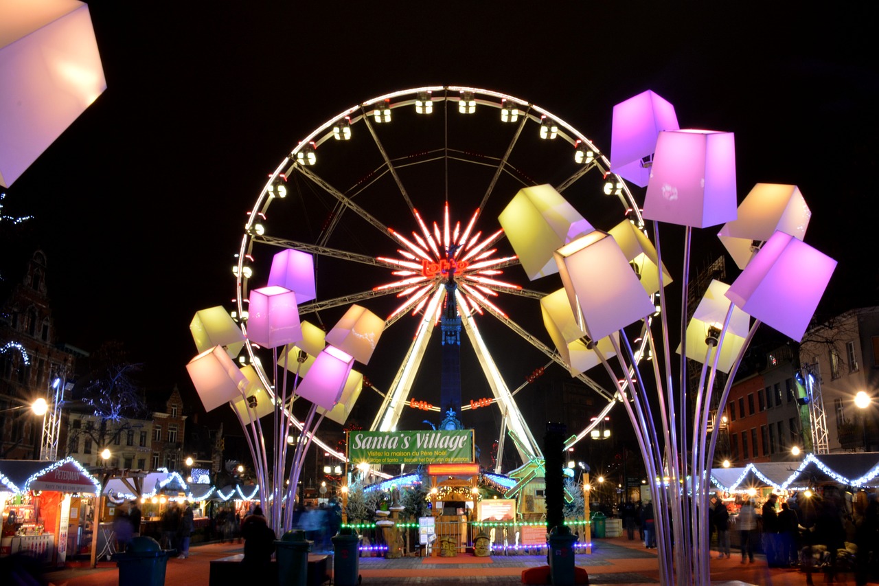 big wheel atmosphere lamps free photo