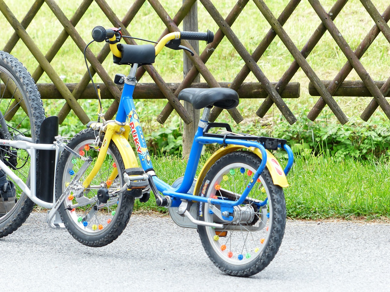 bike child's bike tandem coupling free photo