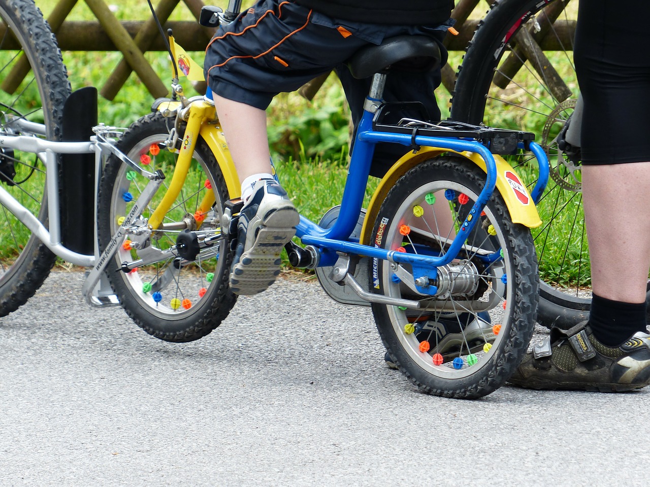 bike child's bike tandem coupling free photo