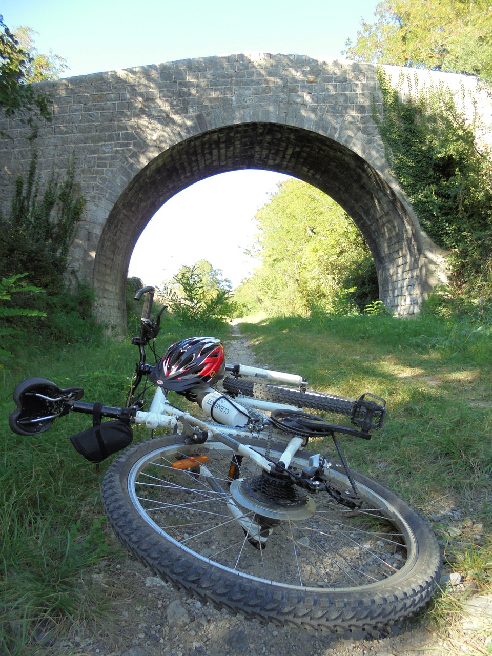 bike bridge sport free photo