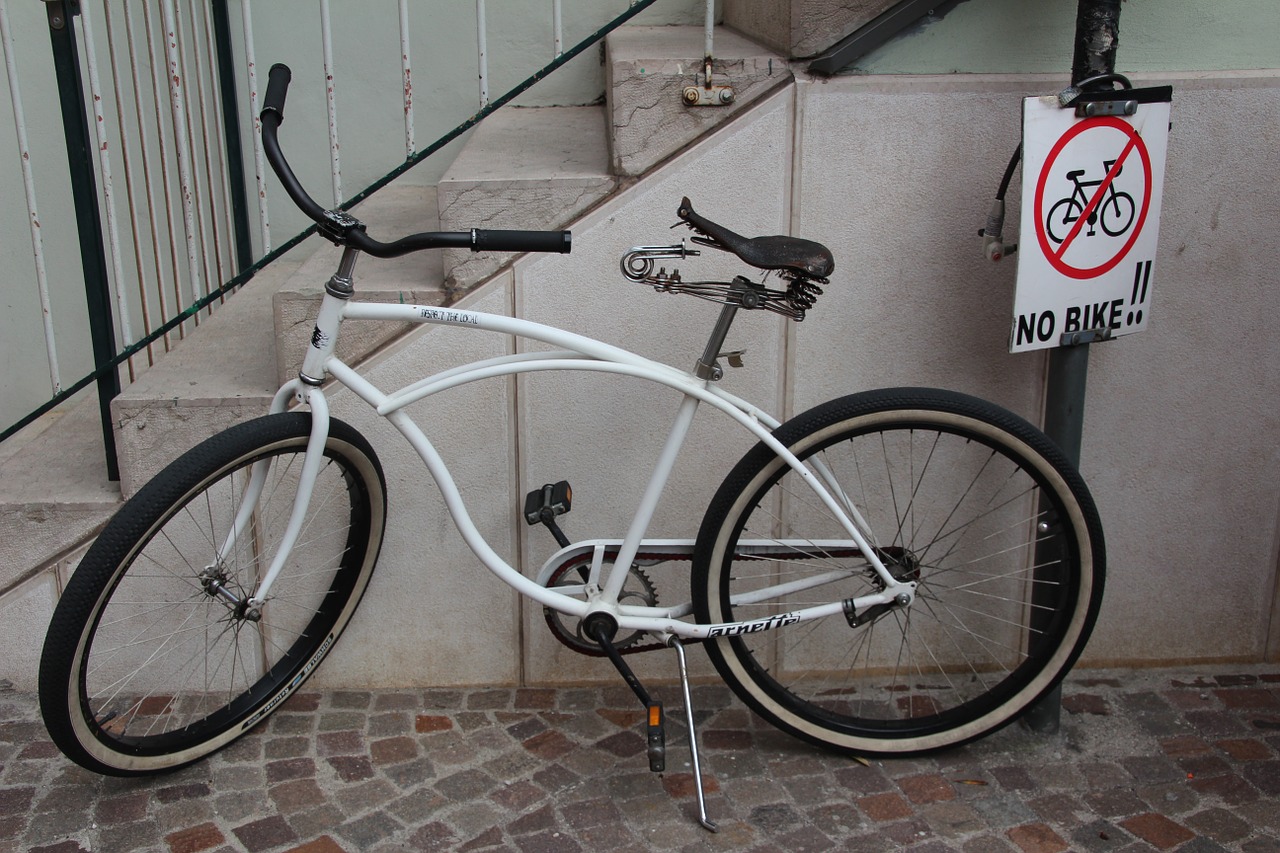 bike parking wheel free photo