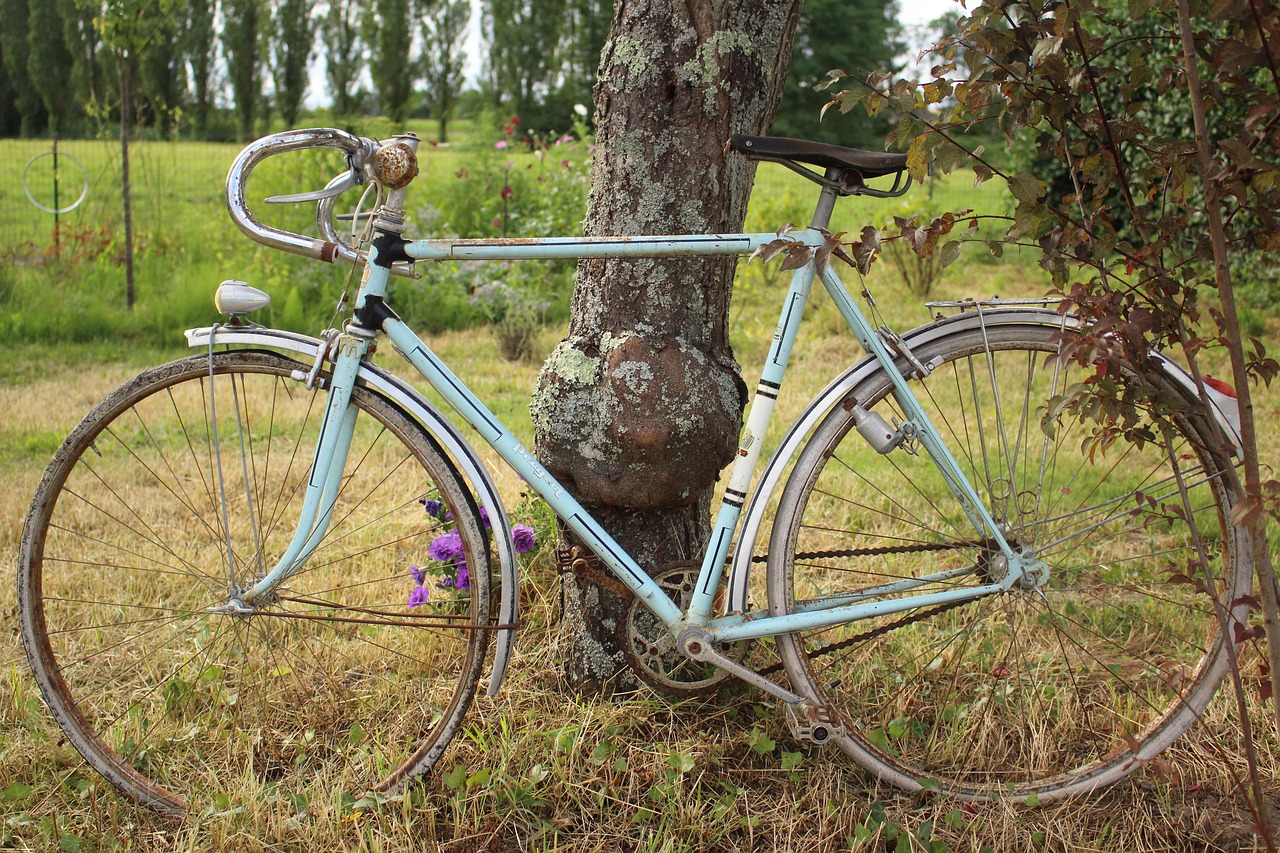 bike sky blue freedom free photo