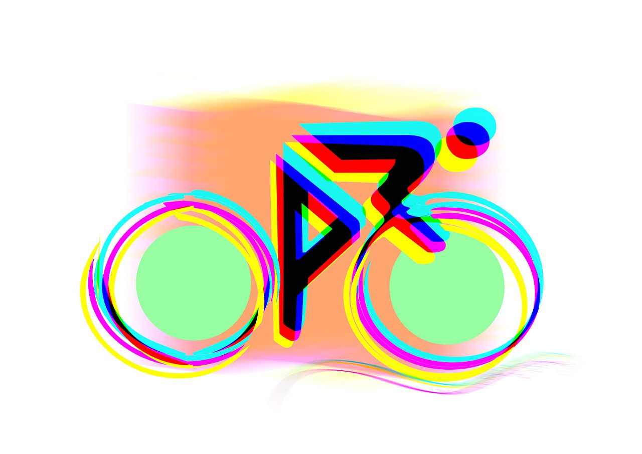 bike logo abstract free photo