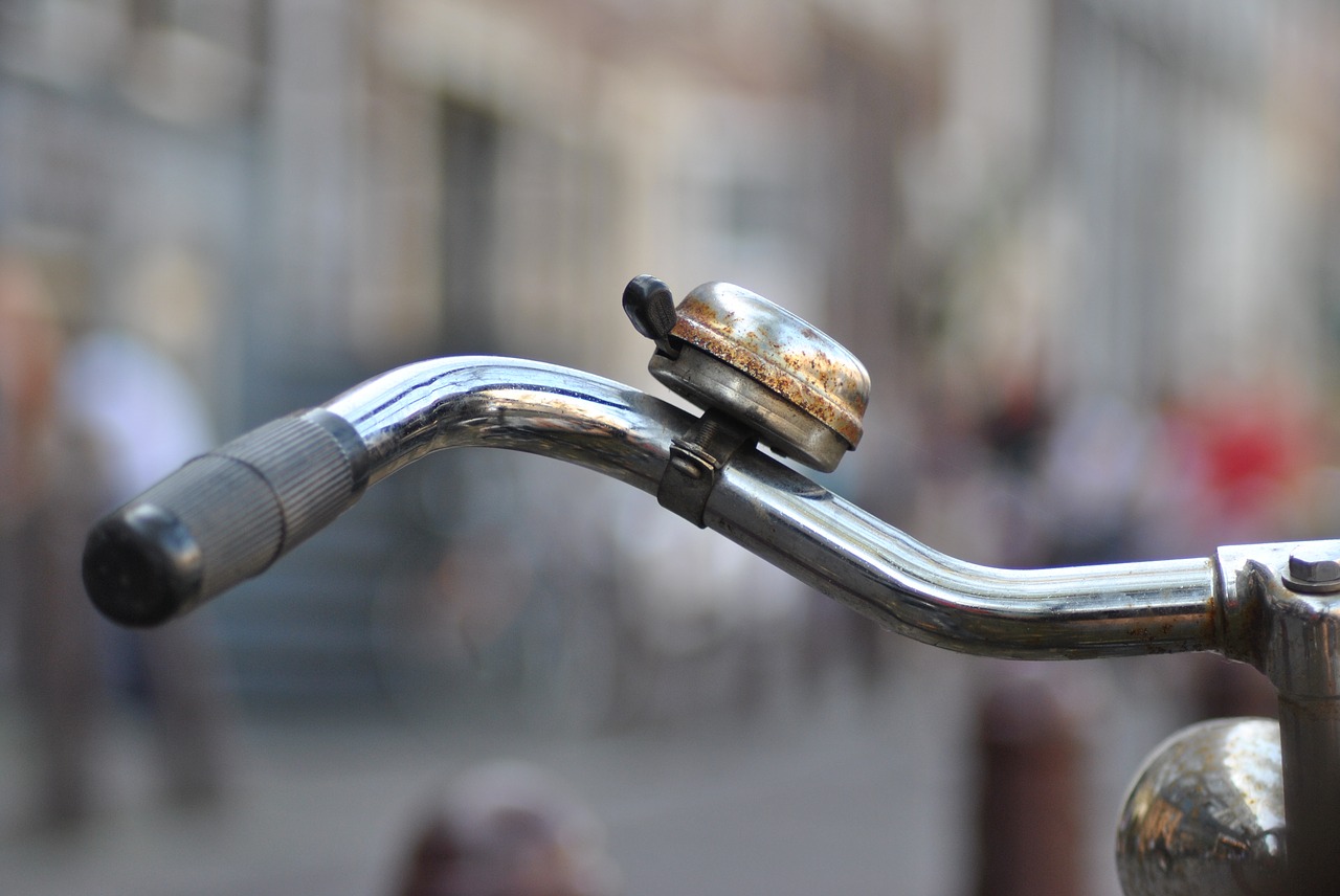 bike bicycle ring bell pink free photo